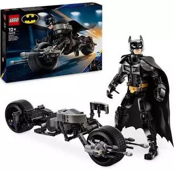 LEGO DC Batman 76273 Сборная фигурка Бэтмена и бэтцикл