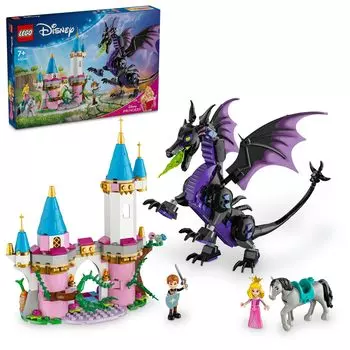 LEGO Disney Princess Малефисента в виде дракона Игрушка Подарок на день рождения Блок Рождество Девочки Мальчики Дети 7 лет 8 лет 9 лет Начальная школа