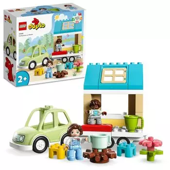 LEGO Duplo Duplo Town Trailer House 10986 Toy Block Gift Infant Baby House Home Car Car Boys Girls 2 years old and up