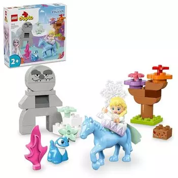 Lego duplo Эльза и Саламандра в Волшебном лесу игрушки игрушка подарок на день рождения блок Образовательный образование Рождество мальчик девочка ребенок 1 и полтора года