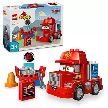 Lego duplo Mac на гоночной трассе игрушки игрушка подарок на день рождения блок Образовательный образование мальчик девочка ребенок 1 и полтора года 2 года 4 года