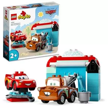 LEGO Duplo Молния Маккуин и Мэтр Игрушка для мойки машин Игрушка Подарок на день рождения Блок Образовательный Рождество Мальчики Девочки Дети 1 с половиной года 2