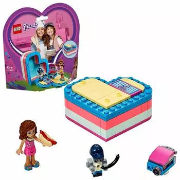 LEGO Friends Heart Accessory Case Beach Vacation 41387 Block Toy Girls Olivia s