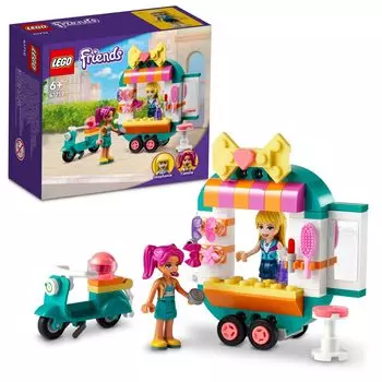 LEGO Friends Toys Girls Elementary School Dolls Toys Blocks Present Doll Pretend Play Ages 6 and Up Friends Fashion Shop Wagon 41719