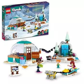 Lego friends зимняя иглу игра 41760 игрушки блок подарок ролевые игры девочка 8 лет ~
