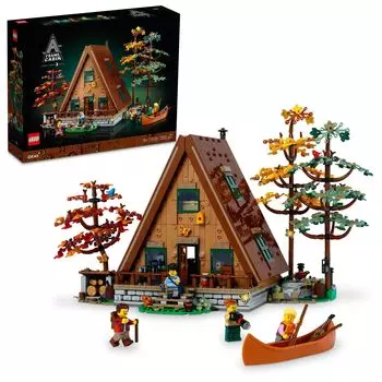 LEGO Idea A Frame Cabin Toy Подарок на день рождения Блок Рождество Мужчины Женщины Космос Интерьер Стильный 21338