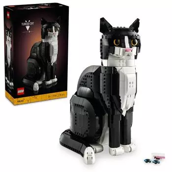 LEGO Idea Tuxedo Cat Игрушка Подарок на День Рождения Блок Рождество Мужчины Женщины Интерьер Стильное Животное Существо 21349