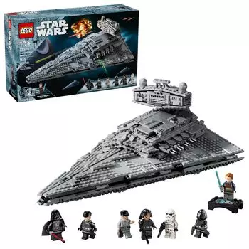LEGO Игрушечный конструктор Star Wars Imperial Star Destroyer, рождественский подарок для мальчиков и девочек, в набор входят 6 минифигурок Star Wars Darth Vader 75394 -
