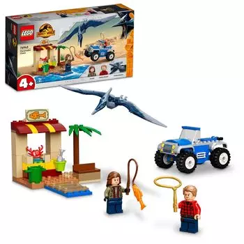LEGO Jurassic World Chase the Toy Block 76943 Настоящее транспортное средство Транспортное средство Динозавр для мальчиков и девочек от 4 лет и старше Птеранодон!