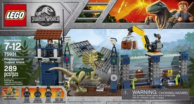 LEGO Jurassic World Dilophosaurus Base Attack 75931 Assembly Kit