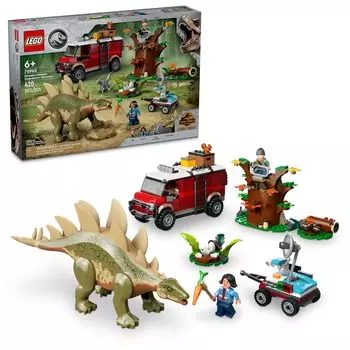 LEGO Jurassic World Dinosaur Stegosaurus Discovery Building Set Dinosaur Toy Play Play Set for Boys Girls Ages Ideas Gift For Kids 76965 Mission: -