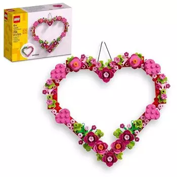 Lego LEGO набор для сборки украшения в форме сердца, искусственный цветок, композиция в форме сердца 9 Для детей старше 40638 Искусство и творчество