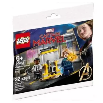 LEGO Marvel Капитан Марвел Ник Фьюри Ограниченный выпуск Полиэтиленовый пакет (30453)