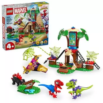 LEGO Marvel Spidey and the Amazing Friends Spidey and Tree House Defeat the Raptor Игрушка в подарок на день рождения Блок Образовательный Мальчики Девочки Дети 4 года