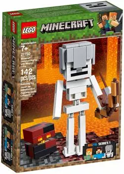 LEGO Minecraft Minecraft Big Fig Skeleton and Magma Cube 21150 Block Toy Boys