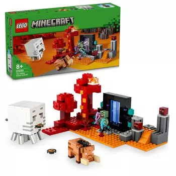 LEGO Minecraft Nether Portal Battle Toy Подарок на день рождения Блок Рождество Мальчики Девочки Дети 8 лет 9 лет 10 лет Начальная школа