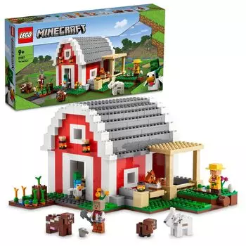 LEGO Minecraft Red Stable 21187 Игрушечный блок Подарок Видеоигра Дом Дом Мальчики Девочки Возраст 9+