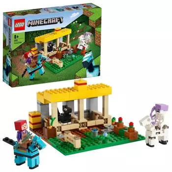 LEGO Minecraft Stable 21171 Игрушечный блок Подарочная видеоигра Животные Мальчики Девочки Возраст 8+