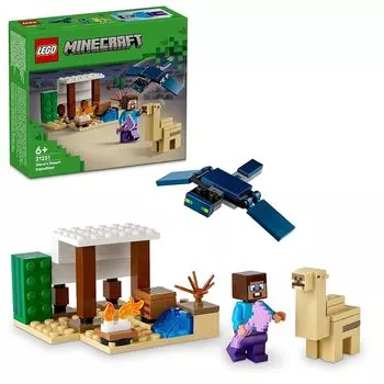 Lego minecraft Steve s Desert Exploration игрушки игрушка подарок на день рождения блок Образовательный образование мальчик девочка ребенок 6 лет 7 лет 8 лет 9