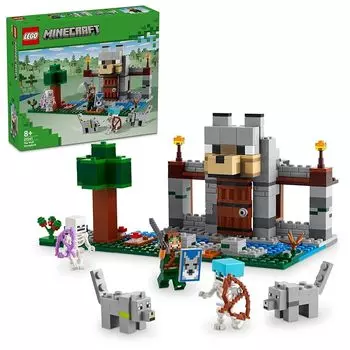 Lego minecraft wolf fortress игрушки игрушка подарок на день рождения блок мальчик девочка ребенок 8 лет 9 лет 10 лет Ученик начальной школы minecraft