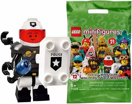 LEGO Minifigure Series 21 Space Police Space Police Guy [71029-10]