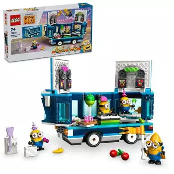 LEGO Minion Minion Музыкальная вечеринка Автобус Игрушка Подарок Блок на день рождения Рождество Девочки Мальчики Дети 7 лет 8 лет 9 лет Начальная школа