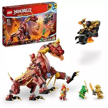 Lego ninjago Flame Heat Wave Dragon игрушки игрушка подарок на день рождения блок Рождество мальчик девочка ребенок 8 лет 9 лет 10 лет Начальная школа