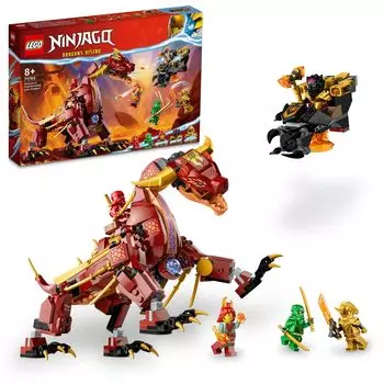 LEGO Ninjago Flame Heatwave Dragon Игрушка Игрушка Подарок Блок на день рождения Рождество Мальчики Девочки Дети 8 лет 9 лет 10 лет Начальная школа