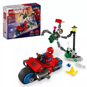 LEGO: Погоня на мотоцикле Marvel 76275: Человек-Паук против. Док Ок