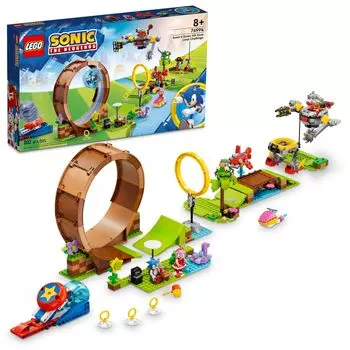 LEGO Sonic the Hedgehog Green Hill Zone Loop Challenge 76994 Building Toy Set Sonic Adventure Includes 9 Sonic and Friends Characters Fun Toy for