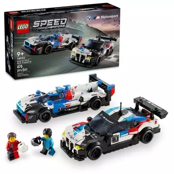 LEGO Speed Champion BMW M4 GT3 BMW M Hybrid V8 Race Car Combo Toy Present Block Boys Girls Children 8 Years Old 9 Years Old 10 Years Old 11 Years Old