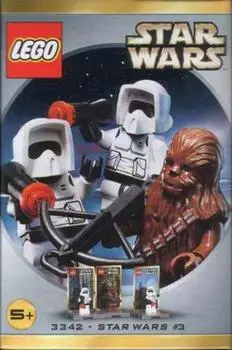 LEGO Star Figure Set Chewbacca 2 Biker Scouts 3342 Wars & [item]