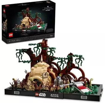 LEGO Star Wars 75330 Диорама: Тренировка джедаев на Дагобахе