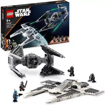 LEGO Star Wars 75348 Мандалорианский истребитель Клык против TIE-перехватчика