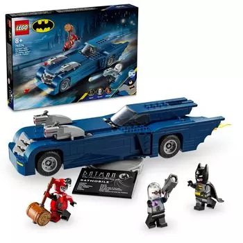 LEGO Super Heroes Бэтмен на Бэтмобиле Харли Квинн Заморозка Игрушка Подарок на день рождения Блок Рождество Мальчики Девочки Дети 8 лет 9 лет 10 лет