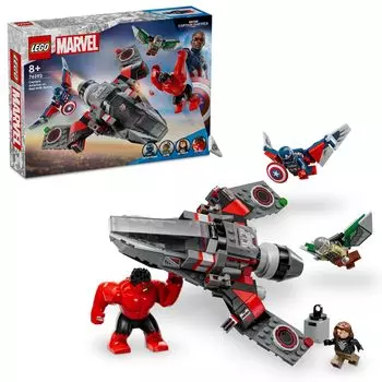 LEGO Super Heroes Капитан Америка и Красный Халк Битва Игрушка Подарок Блок на день рождения Рождество Мальчики Девочки Дети 8 лет 9 лет 10 лет