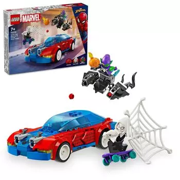 LEGO Super Heroes race car and Goblin showdown Toy Toy Present Birthday Block Christmas Boys Girls Children 7 Years Old 8 Years Old 9 Years Old