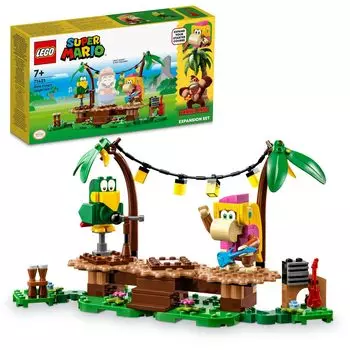 LEGO Super Mario Dixie Kong Jungle Live 71421 Игрушечный блок Настоящее приключение для мальчиков и девочек 7 лет ~
