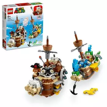 LEGO Super Mario Larry и летающий поезд игрушка подарок на день рождения блок Рождество мальчики девочки дети 8 лет 9 лет 10 лет начальная школа