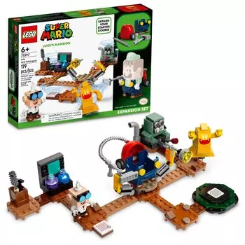 LEGO Super Mario Mansion Lab and Poltergust Expansion Set 71397 Строительный набор для детей от 6 лет и старше Luigi s (179 шт.)