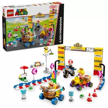 LEGO Super Mario Mario Kart Baby Peach и набор Grand Prix Игрушка Подарок на день рождения Блок Мальчики Девочки Дети 8 лет 9 лет 10 лет