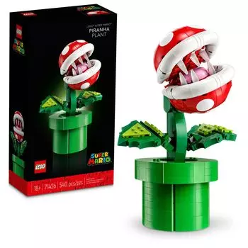 LEGO Super Mario Piranha Plant Super Mario Build and Display for Adults and Teens Posable Figure with Authentic Details Birthday Gift for Gamers and