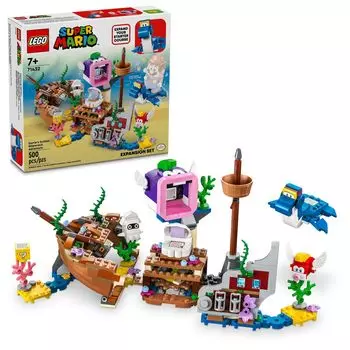 LEGO Super Mario Shipwreck Adventure Expansion Set Коллекционная игрушка Super Mario Cheep Cheep Cheep Chop Blooper Figures Gift for Gamers 71432 Dory s &