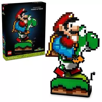 Lego супер марио Супер Марио Мир: Игрушки Марио и Йоши игрушка подарок на день рождения блок день матери день отца мужчина женщина Марио Товары игра 71438
