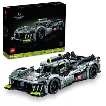 LEGO Technic Peugeot 9x8 24H Le Mans Hybrid Hypercar 42156 коллекционный набор для сборки гоночного автомобиля для взрослых и подростков масштабная модель гоночного автомобиля подарок для