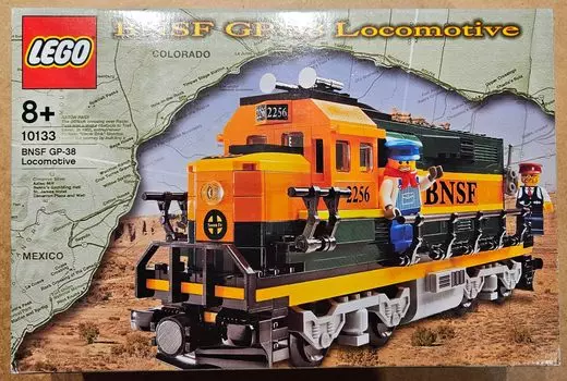 LEGO Train LEGO 10133 Burlington Northern Santa Fe Locomotive Product (BNSF) GP-38