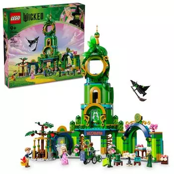 LEGO Wicked Welcome to Emerald City Building Toy Wicked Toys для детей возрастов Башня Глинда и Эльфаба Мини-кукла Подарок для девочек и мальчиков 75684 - 9+ -
