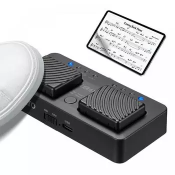 Lekato Pc Bluetooth Page Turner Pro Page Turner Педаль Беспроводной тюнер для перелистывания нот