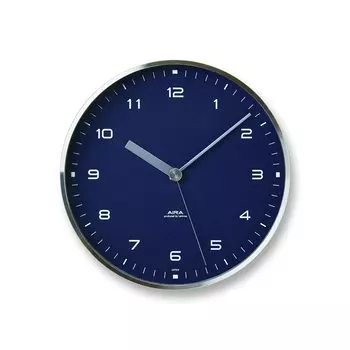 Lemnos Настенные часы AIRA Analog Aluminum Navy NV Lemnos LC18-03 200d40mm тёмно-синий