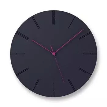 Lemnos Настенные часы Analog Carved Two Black CARVED II BK Lemnos NTL13-10 340D42 мм чёрный